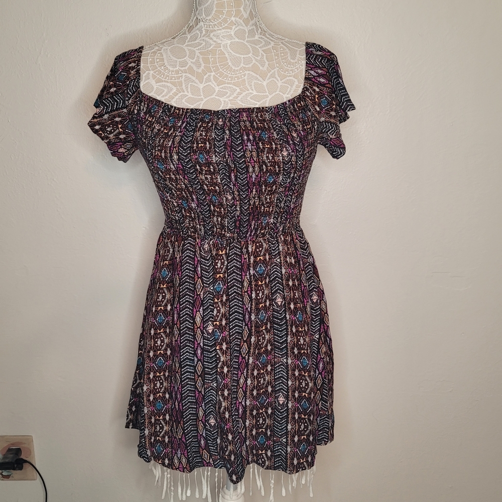 Love Fire Tribal Print Sundress